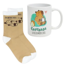 Coffret mug et chaussettes kawai