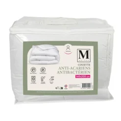 Couette 140x200 blanche anti-aca