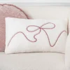 Coussin bouclette nAud rose 50x3