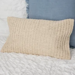 Coussin coton maille 40x25cm