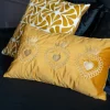 Coussin exvoto 50x30cm ocre