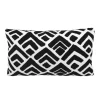 Coussin geo 30x50cm noir