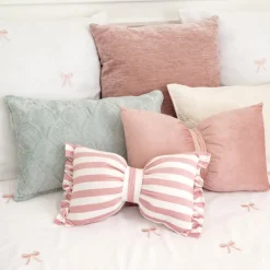 Coussin leaf 50x30cm velours pur