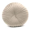 Coussin rond velvet beige d=40