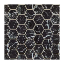 Credence adhesive hexag marbre