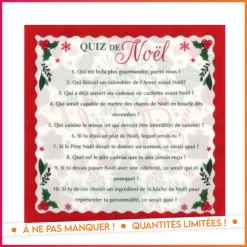 Dessous plat quiz de noel x6