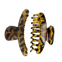 Duo pince cheveux leopard