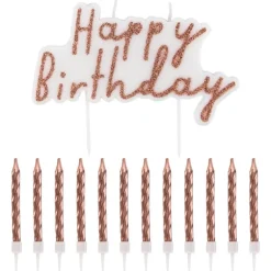 Ensemble de bougies happy birth