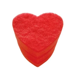 Eponge coeur x3
