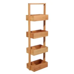 Etagere 4 niveaux bambou