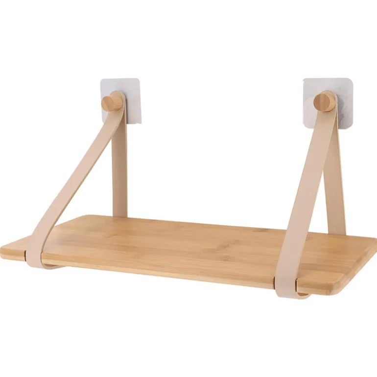 Etagere bambou + lanieres beige