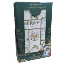 Etiquette cadeau de noel x100