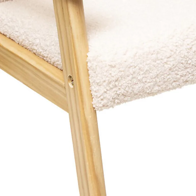 Fauteuil enfant creme