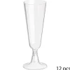 Flute a champagne x12 plastique