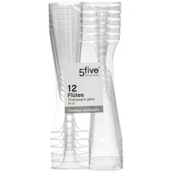 Flute a champagne x12 plastique