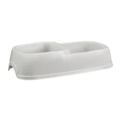 Gamelle plastique double grise