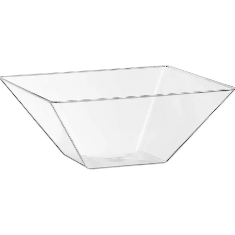 Grand bol carre x2 plastique reu