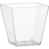 Grande verrine carree x6 plastiq