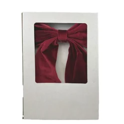 Guirlande tissue avec nAuds roug