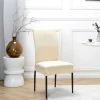 Housse de chaise uni creme