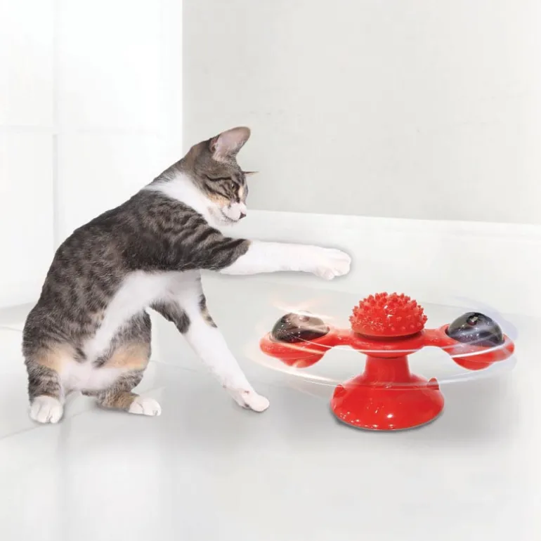 Jouet pour chat tournoyant