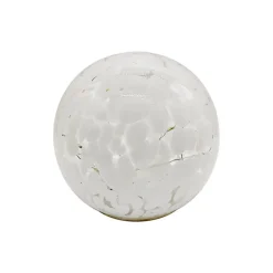 Lampe boule led ecailles blanc