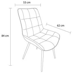 Lot 2 chaises alren creme