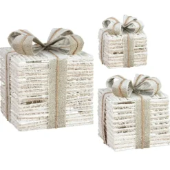 Lot de 3 cadeaux en led naturel