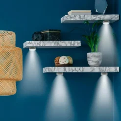 Lot de 3 lumieres led poussoir