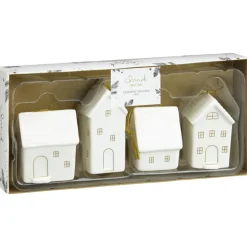 Lot de 4 maison ceramique