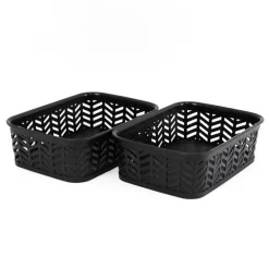 Lot de 2 mini paniers 20x15x6cm