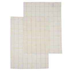 Lot de 2 torchons carreaux