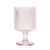Lot de 4 verres a pied rose