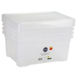 Lot x4 rangement space box 12l