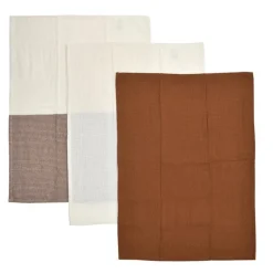 Lot x3 torchons gaufres 50x70cm