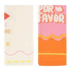 Lot x2 torchons more amore 45*65