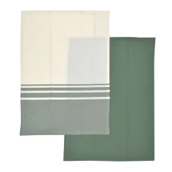 Lot x2 torchons vert 45x65