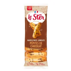 Madeleine longue pepite chocolat