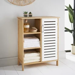 Meuble 3 etageres + 1 porte