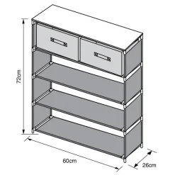 Meuble d appoint tiroirs+etagere