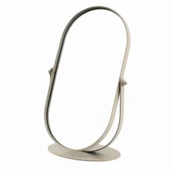 Miroir oval pivotant deux faces