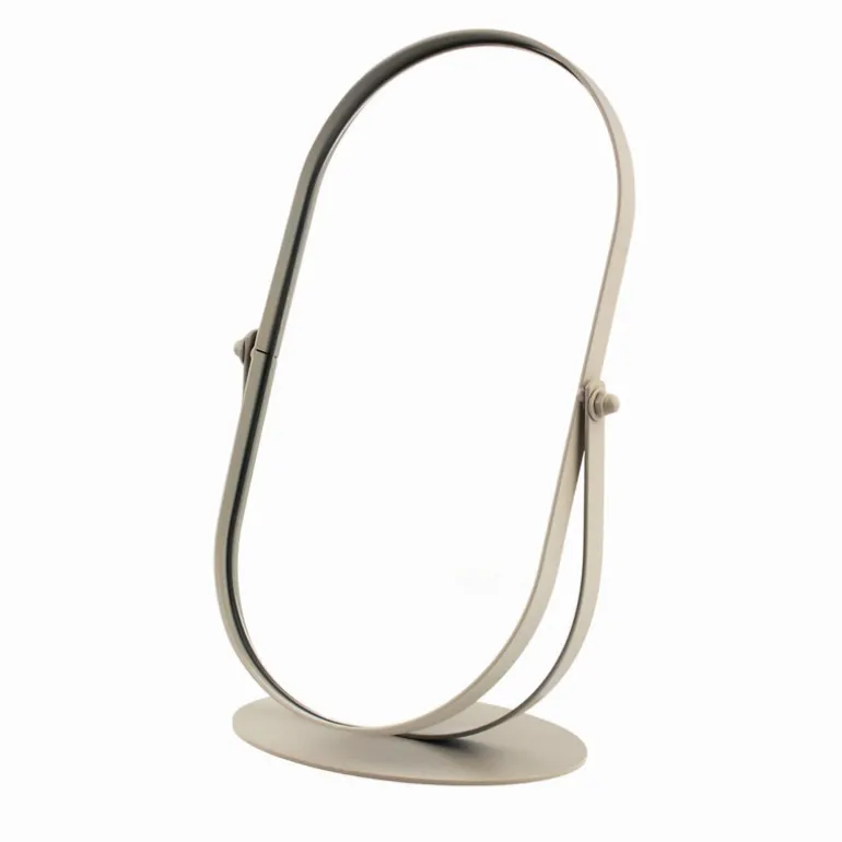 Miroir oval pivotant deux faces
