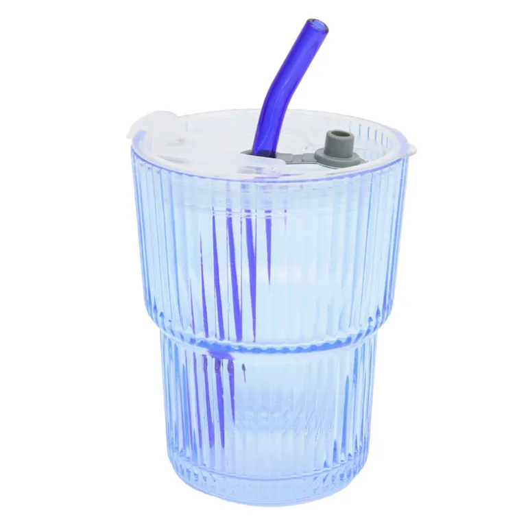 Mug en verre avec paille 4 a