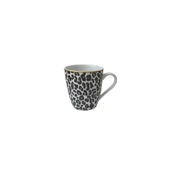 Mug leopard/zebre lisere gold