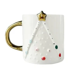 Mug sapin de noel en relief