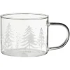 Mug transparent foret nordic