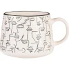 Mug visage noir/blanc 500ml
