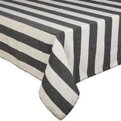 Nappe rayee noir et blanc