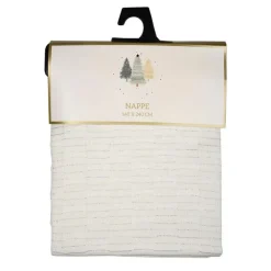 Nappe tissee fils lurex 140x240c