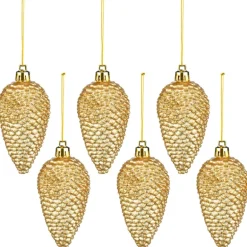 Pack de 6 sujets pomme de pin